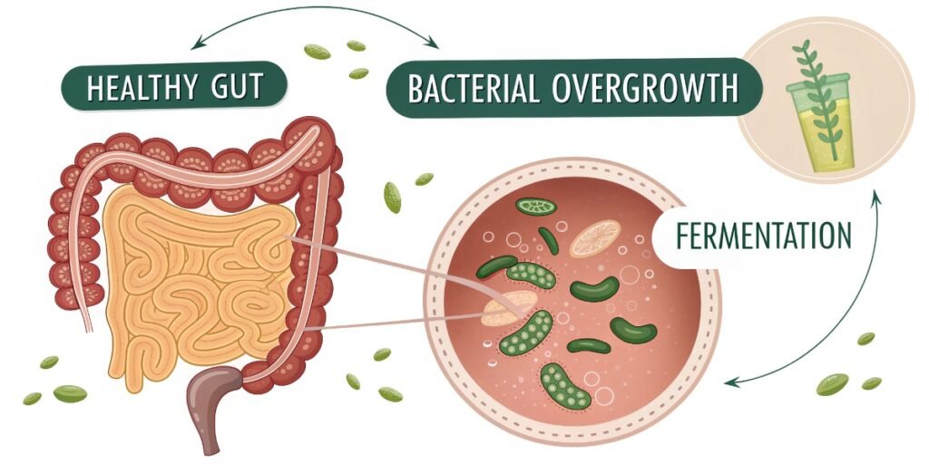 symptoms of small intestinal bacterial overgrowth