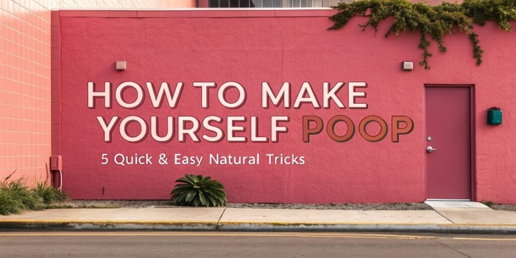 How to Make Yourself Poop