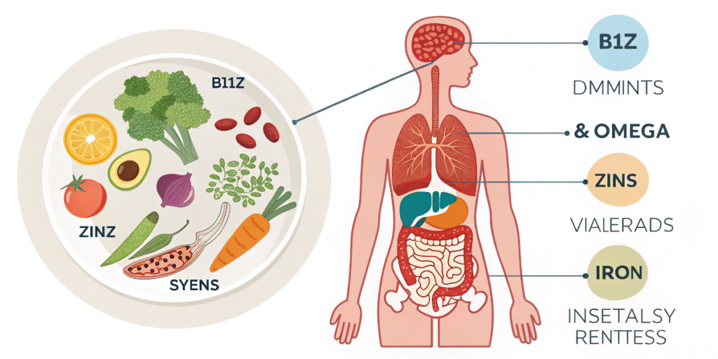 Nutrient Deficiencies in Vegan Diet
