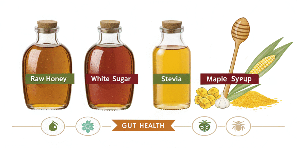Honey Packet vs Other Sweeteners