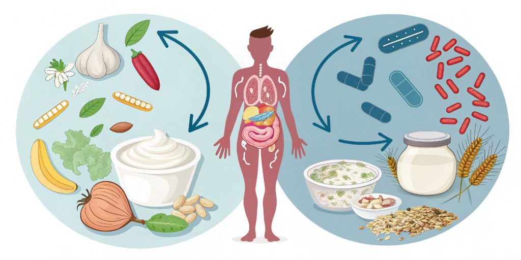 Probiotics vs Prebiotics